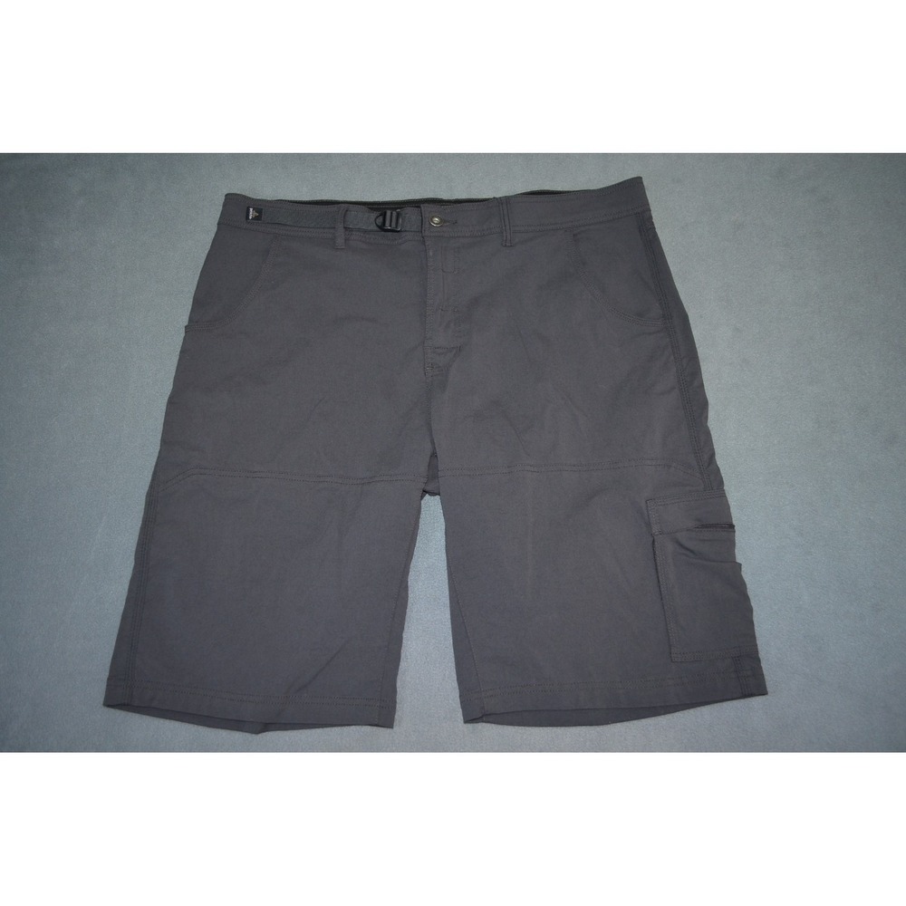 Prana Zion Shorts Mens 40x12 Stretch Hiking Cargo Lightweight Outdoor Gray